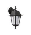 OUTDOOR WALL LIGHT BERGAMO-W E27 BLACK IP44 PLASTIC 200x340mm BLACK 3241880 VITO