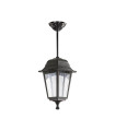 OUTDOOR PENDANT LIGHT BERGAMO-H E27 BLACK IP44 PLASTIC 160x160x460mm BLACK 3241870 VITO