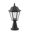 OUTDOOR GARDEN LIGHT VERONA-45 E27 BLACK IP44  PLASTIC Φ240x450mm BLACK 3242060 VITO