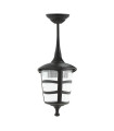 OUTDOOR PENDANT LIGHT BARI-H E27 BLACK IP44 PLASTIC 180x160mm BLACK 3241980 VITO