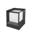 OUTDOOR GARDEN LIGHT CUBO E27 IP44 PLASTIC 225x225x280mm BLACK 3242260 VITO