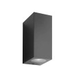 OUTDOOR WALL LIGHT ADRIA SQC2 GU10 UP & DOWN 92x160x70mm IP54 PLASTIC ANTHRACITE 3230520 VITO