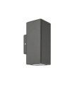 OUTDOOR WALL LIGHT ADRIA SQ2 GU10 UP & DOWN 76x186x99mm IP54 PLASTIC ANTHRACITE 3230610 VITO