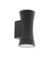 OUTDOOR WALL LIGHT MULIER 2D GU10 UP & DOWN Φ70x148x87mm IP44 PLASTIC BLACK 3230300 VITO