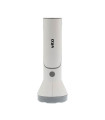 RECHARGEABLE TORCH LAMPAS-8 3W+1,4W 190Lm 6000K (COOL WHITE) WHITE & GREY  5000420 VITO