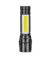 RECHARGEABLE TORCH FLASH-1 3W 200Lm 6000K (COOL WHITE) ALUMINIUM BLACK 5000480 VITO