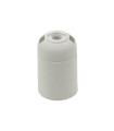 E27 PLASTIC LAMPHOLDER WHITE PRESSED END BASE 7300020 VITO