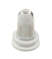 E14 PLASTIC LAMPHOLDER WHITE PRESSED END BASE FULL THREADED WITH 2 RINGS 7300030 VITO