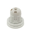 E27 PLASTIC LAMPHOLDER WHITE PRESSED END BASE FULL THREADED WITH 2 RINGS 7300010 VITO