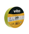 INSULATION TAPE WITH ADHESIVE 20m YELLOW/GREEN FIRE RETARDANT 7500150 VITO