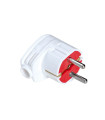 MALE SCHUCKO PLUG DOWN SIDE CONNECTION IP20 WHITE 8006480 VITO