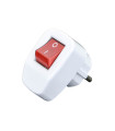 MALE PLUG SCHUCKO WITH SWITCH & DOWN SIDE CONNECTION WHITE IP20 8006550 VITO