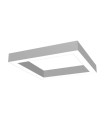 LED LINEAR FIXTURE SQUARE SURFACE MOUNTED OR PENDANT PROFILED-PS 610x610x80mm 60W 3000K (WARM WHITE) 5980Lm GREY 2423460 VITO