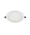 LED ROUND PANEL DOWNLIGHT RECESSED MOUNTED WITH GLASS LENA-RG Φ160x40mm 12W 1140Lm 4000K (NATURAL WHITE)  2023440 VITO