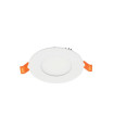 LED ROUND PANEL SLIM RECESSED LENA-RX Φ85x20mm 3W 282Lm 3000K (WARM WHITE) WHITE 2023880 VITO