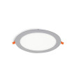 LED ROUND PANEL SLIM RECESSED LENA-RX Φ220x20mm 18W 1710Lm 4000K (NATURAL WHITE) GREY 2023989 VITO