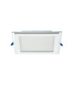 LED SQUARE PANEL DOWNLIGHT RECESSED MOUNTED WITH GLASS LENA-SG 160x160x40mm 12W 1128Lm 3000K (WARM WHITE) 2023520 VITO