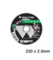 Δίσκος Κοπής Δομικών Υλικών WALTTER 230x2.5mm