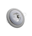 SPOT LIGHT FIXTURE RECESSSED MOUNTED ROUND NORMA WITH PYRAMID OF GLASS GU5,3 CHROME 2010380 VITO