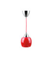 PENDANT LIGHTING FIXTURE PERA-S 1xE27 MADE OF GLASS RED 4101350 VITO