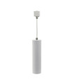 TRACK LIGHT GU10 MONOPHASE PENDANT WHITE LUMO P Φ55x200mm