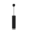 TRACK LIGHT GU10 MONOPHASE PENDANT BLACK LUMO P Φ55x200mm