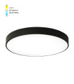 LED CEILING ROUND LIGHTING FIXTURE FINESSE R1-45 φ500*H50 45W 3xCCT-DIP SWITCH BLACK 2026120 VITO