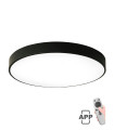 LED CEILING ROUND LIGHTING FIXTURE FINESSE R1-60 φ600*H50 60W DIMMABLE+MOBILE BLACK 2026130 VITO