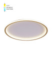 LED CEILING ROUND LIGHTING FIXTURE DISC 2 φ500*H45 46W 3xCCT-DIP SWITCH WHITE+GOLD 2026250 VITO