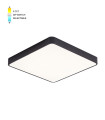 LED CEILING SQUARE LIGHTING FIXTURE FINESSE S1-25 300*300*H50 25W 3xCCT-DIP SWITCH BLACK 2026180 VITO, OPTION HANGING SET 202641