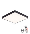 LED CEILING SQUARE LIGHTING FIXTURE FINESSE S1-60 600*600*H50 60W DIMMABLE+MOBILE BLACK 2026210 VITO, OPTION HANGING SET 2026410