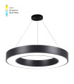 LED PENDANT ROUND LIGHTING FIXTURE FINESSE D-45 φ500*H70 45W 3xCCT-DIP SWITCH BLACK 2026300 VITO