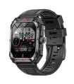 LAMTECH SPORT WATCH BT5.1 WITH HEALTH SENSOR & SPORT TRACKING SQUARE TFT 2.02' DISPLAY BLACK