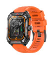 LAMTECH SPORT WATCH BT5.1 WITH HEALTH SENSOR & SPORT TRACKING SQUARE TFT 2.02' DISPLAY B.ORANGE