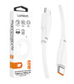 LAMTECH CHARGE AND DATA CABLE TYPE-C TO TYPE-C 60W 2M WHITE