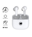 LAMTECH BLUETOOTH 5.0 TWS EARPHONES WITH CHARGING DOCK WHITE