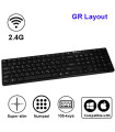 LAMTECH 2.4G WIRELESS FULL SIZE  KEYBOARD 105 KEYS GR LAYOUT BLACK