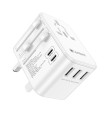 LAMTECH UNIVERSAL TRAVEL ADAPTER WITH 3xUSB + 2xTYPE-C OUTPUTS 35W