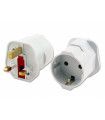 LAMTECH UK 13A TO EU SCHUKO TRAVEL ADAPTER