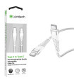 LAMTECH HQ UNBREAKABLE CABLE TYPE-C TO TYPE-C WHITE 1M