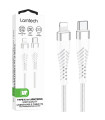 LAMTECH HQ UNBREAKABLE CABLE TYPE-C TO LIGHTNING WHITE 1M