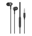 LAMTECH FASHIONABLE 3,5MM EARPHONES WITH MIC BLACK