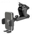 LAMTECH TELESCOPIC SUCTION CUP CAR PHONE HOLDER BLACK