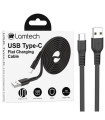 LAMTECH TYPE-C 3.0A FLAT CHARGING CABLE 1M BLACK