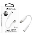 LAMTECH TYPE-C ADAPTER CABLE AUDIO JACK 3,5MM WHITE