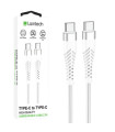 LAMTECH HQ UNBREAKABLE CABLE TYPE-C TO TYPE-C WHITE 2M