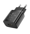 LAMTECH USB TRAVEL CHARGER 2,1A BLACK