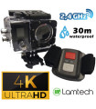 LAMTECH 4K ACTION CAMERA DUO WITH Wi-Fi & 2.4G REMOTE CONTROL