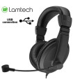 LAMTECH USB 2.0 STEREO HEADSET DELUXE WITH MIC