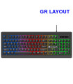 LAMTECH WIRED GR KEYBOARD WITH RAINBOW BACKLIGHT